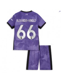 Otroški Nogometna dresi replika Liverpool Alexander-Arnold #66 Tretji 2023-24 Kratek rokav (+ hlače)